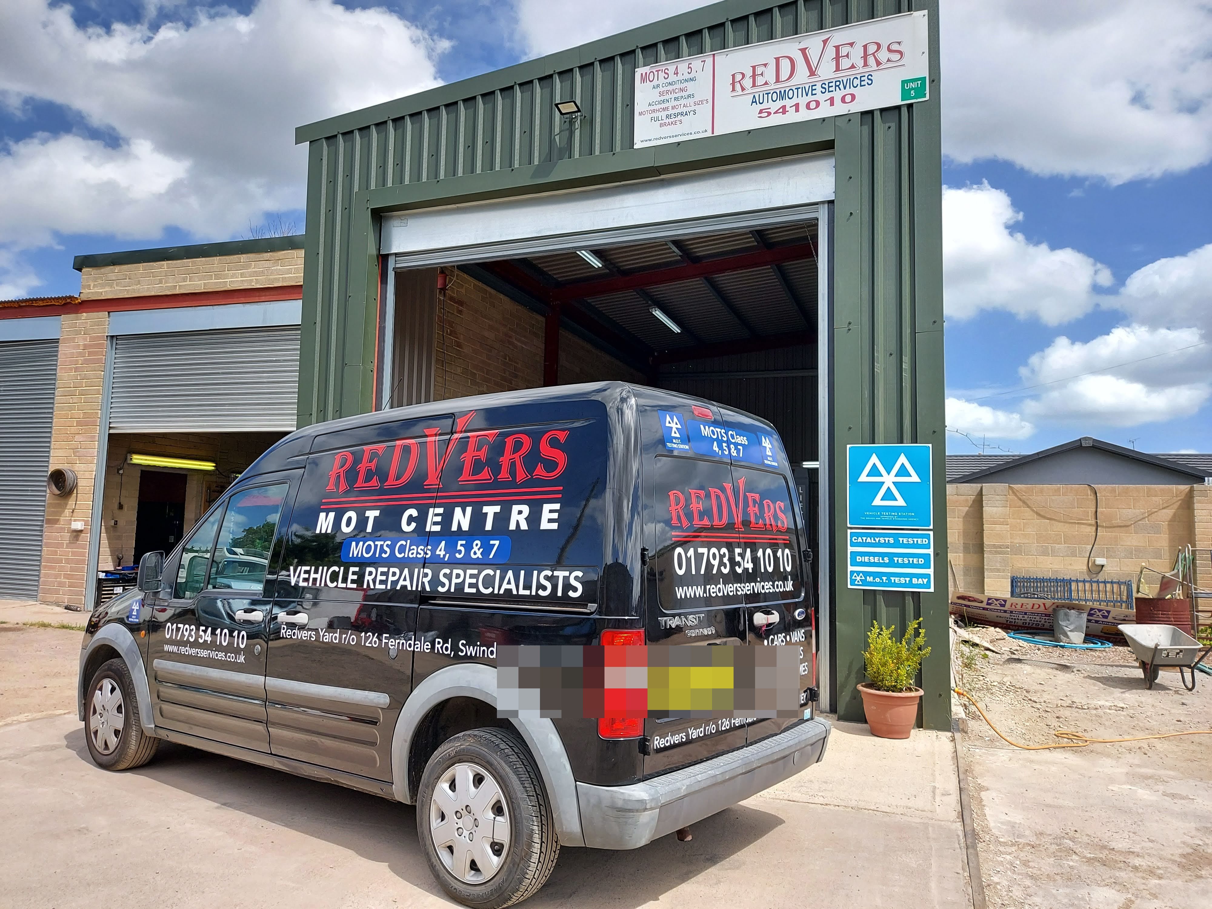 Redvers MOT Centre — Class 4, 5 & 7, Ferndale Road, Swindon
