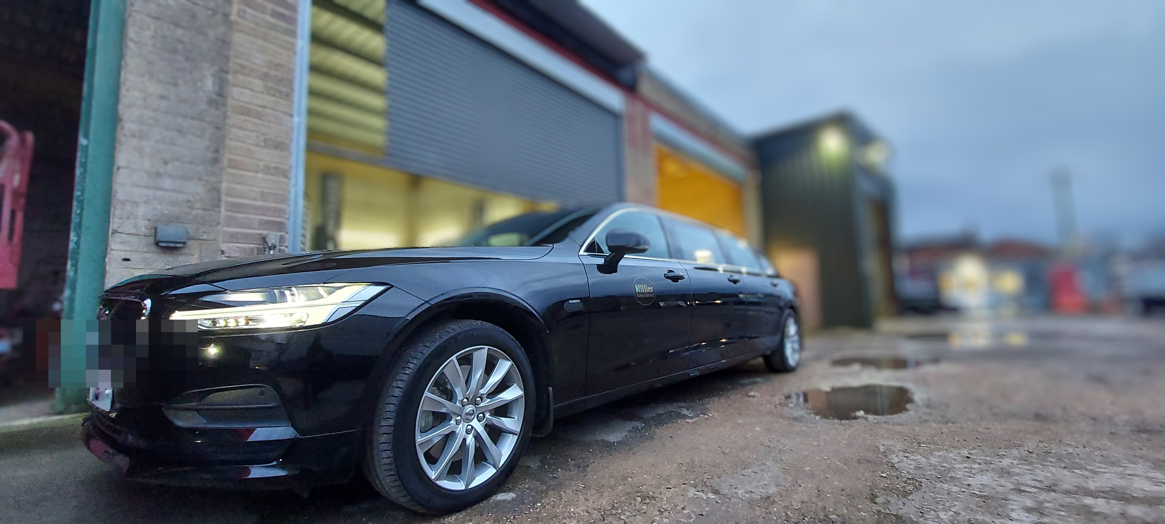 Stretched limousine in for MOT